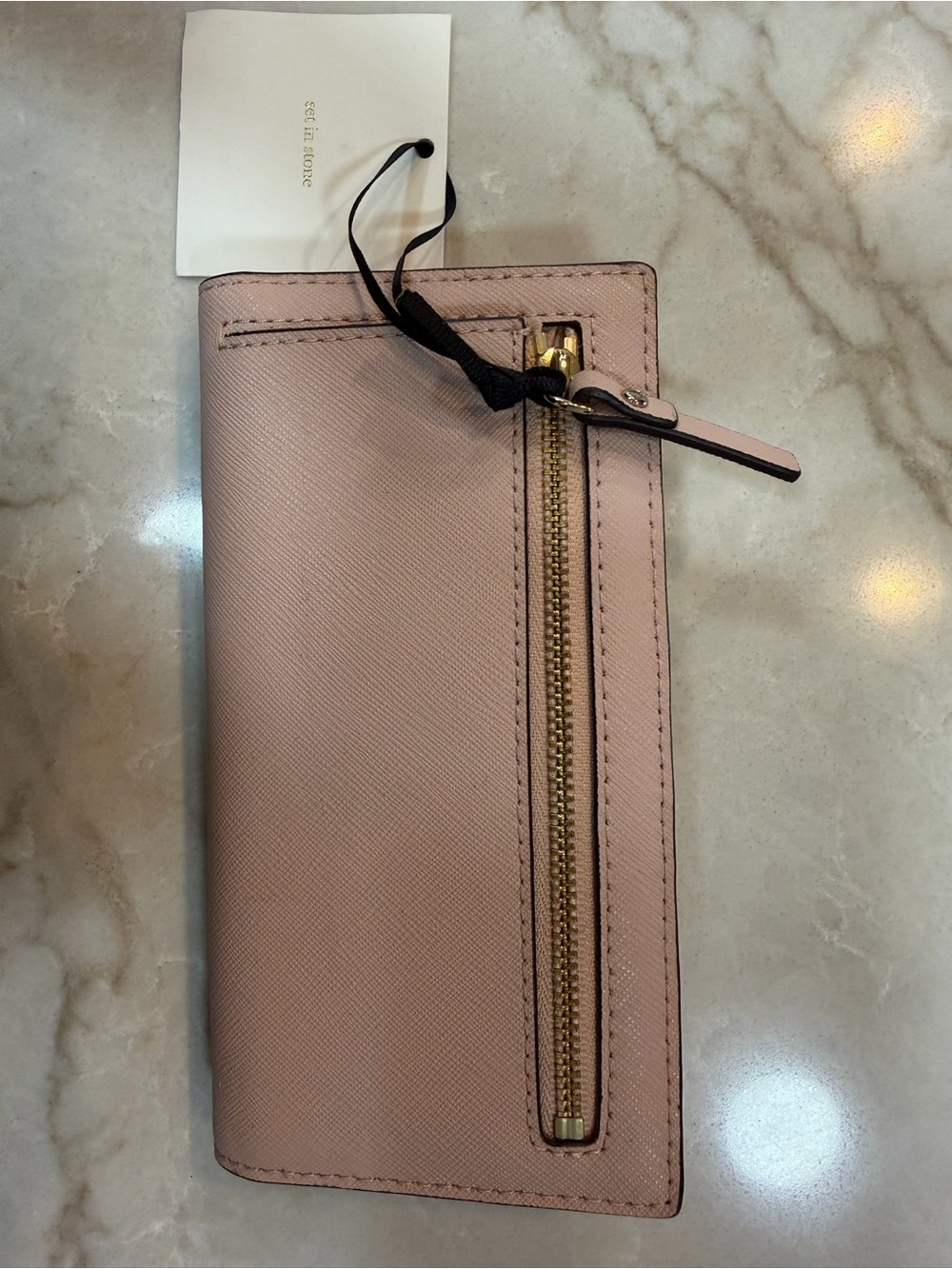 kate spade Blush Pink Set In Stone Wallet NWT - Picture 2 of 5